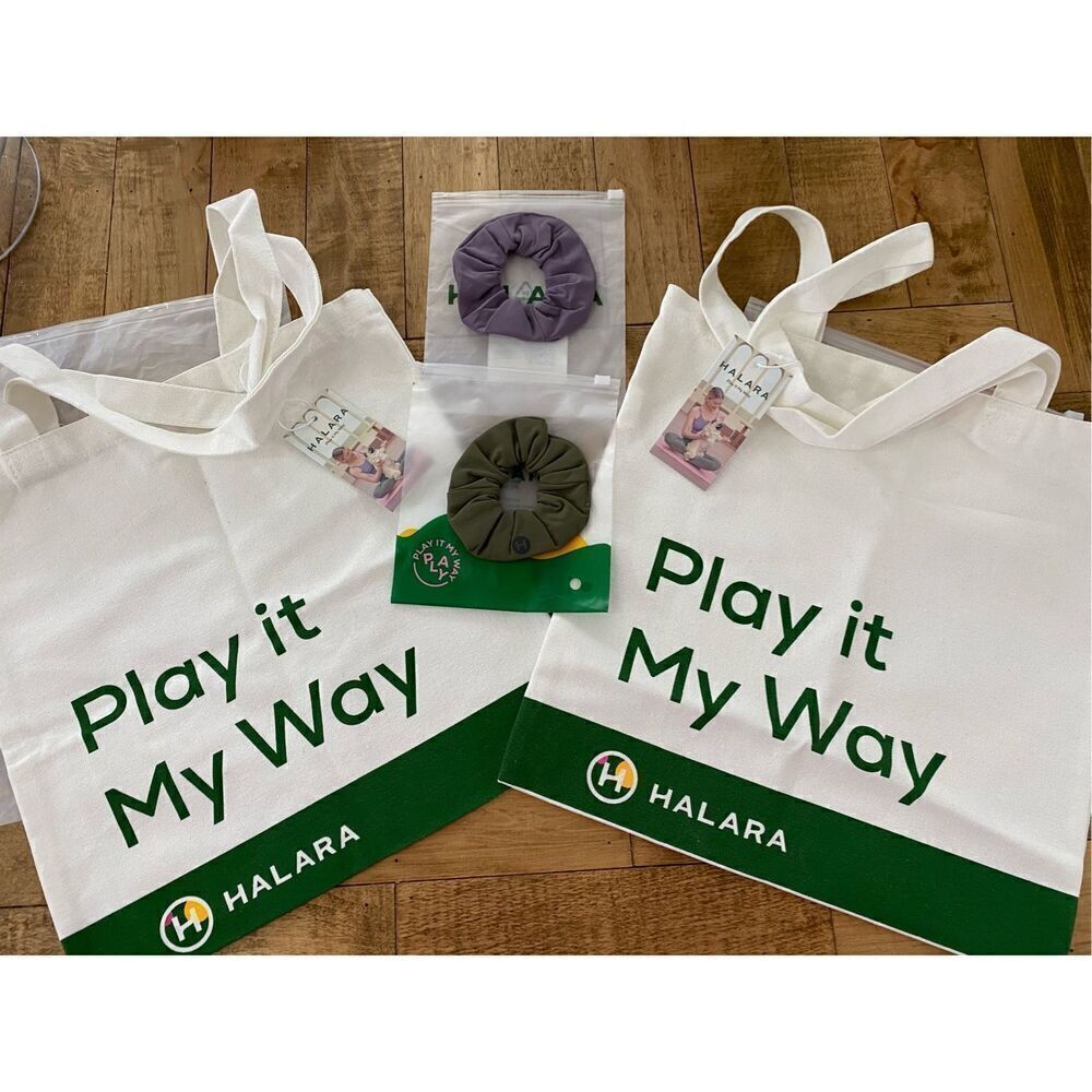 Halara Tote Bags & Hair Accessories Set Lot #1